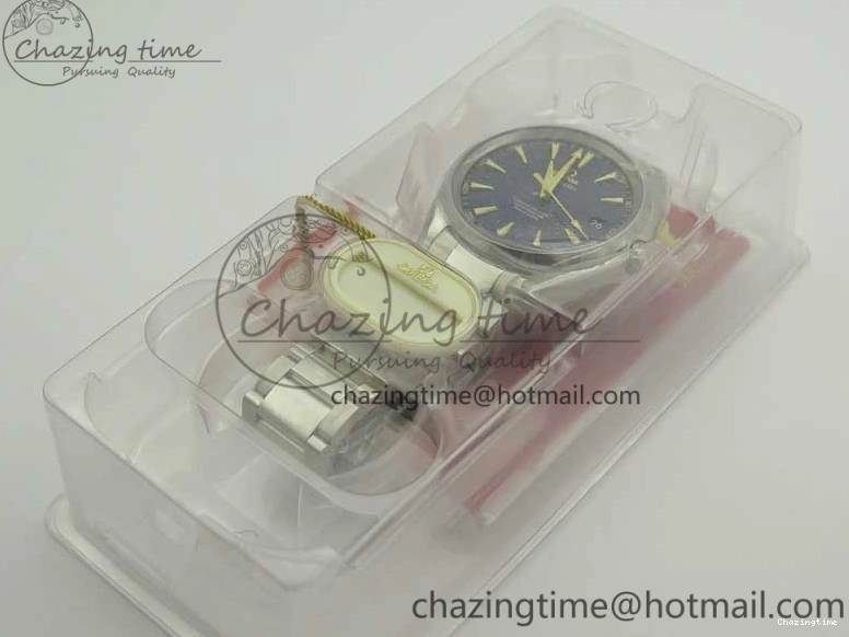 0127 Aqua Terra 150M SS VSF 1:1 Best Edition Blue Wave Textured Dial YG Hand on SS Bracelet A8500 Super Clone Sporty 8026